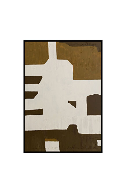 Khaki Tones Kanvas Üzeri Akrilik El Yapımı Resim