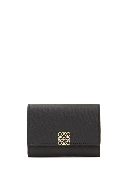 Anagram Small Black Women's Leather Wallet