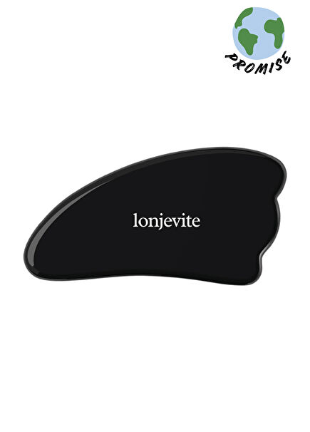 Kanat Şekilli Siyah Obsidyen Gua Sha