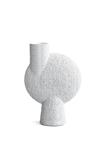 Sphere Bubl Shisen Big Beyaz Seramik Vazo