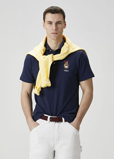 Polo Bear Lacivert Polo T-shirt