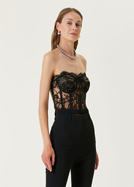 Black Lace Bustier