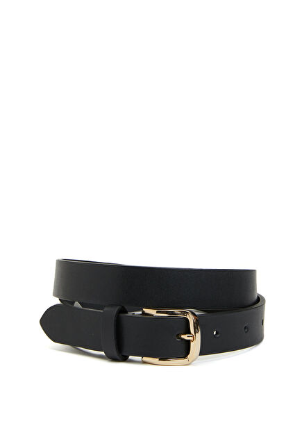 Black Womens Leather Belt