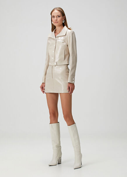 Taş Mini Vinil Etek