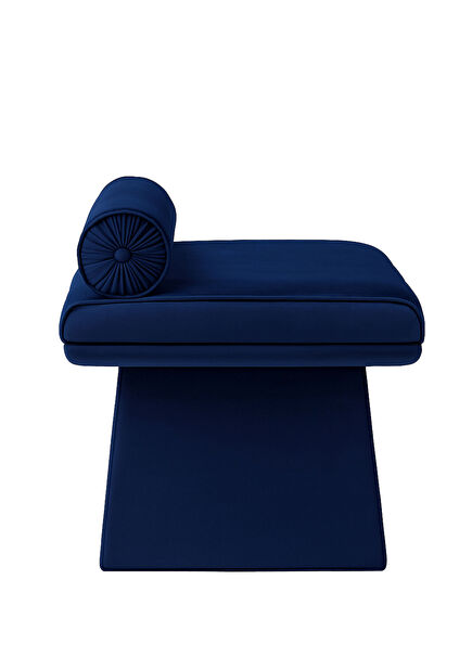 Dazed Mavi Kadife Puf