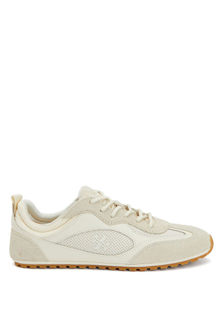Krem Kadın Süet Sneaker