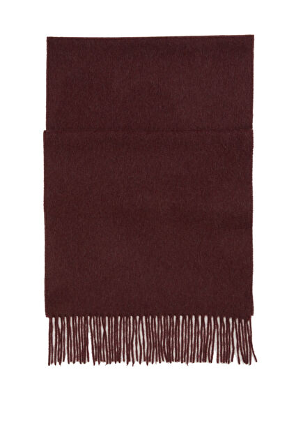 Burgundy Men's Cashmere Scarf