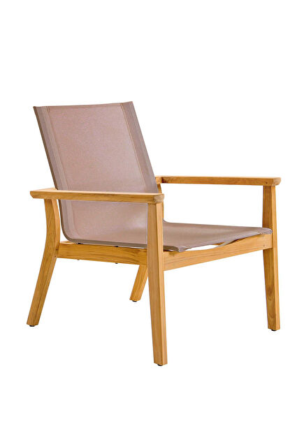 Napoli Lounge Taupe Stainless Steel Chair