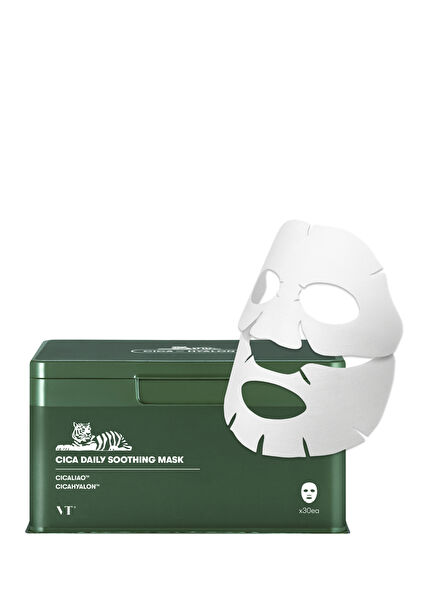 CICA Daily Soothing Mask Kuruluk Kaynaklı Kızarıklık Karşıtı 30'lu Yüz Maskesi 
