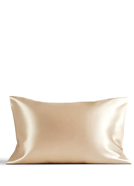 Bej %100 İpek Yastık Kılıfı 50x70 cm
