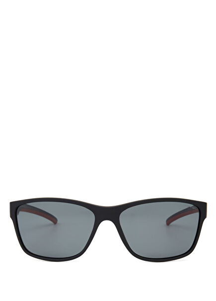DS 2265 C1 Acetate Black Red Men's Sunglasses