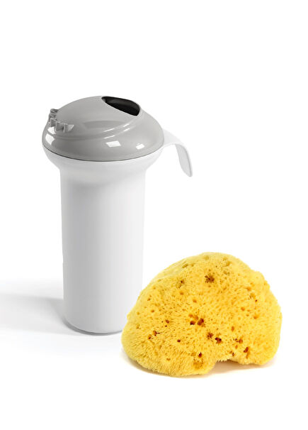 No.14 Splash Gri Unisex Bebek Duşu ve İnce Dokulu Doğal Banyo Süngeri 