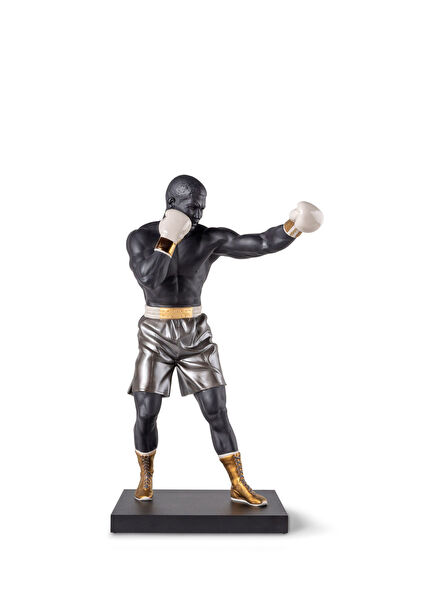 Boxer Çok Renkli Porselen Heykel