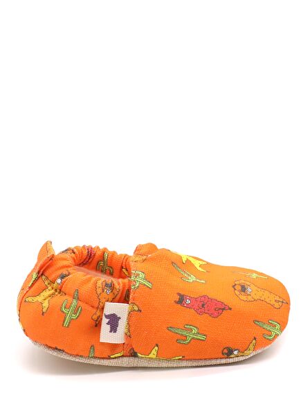 Lama Pamuklu Kaydırmaz Tabanlı Bebek Patik