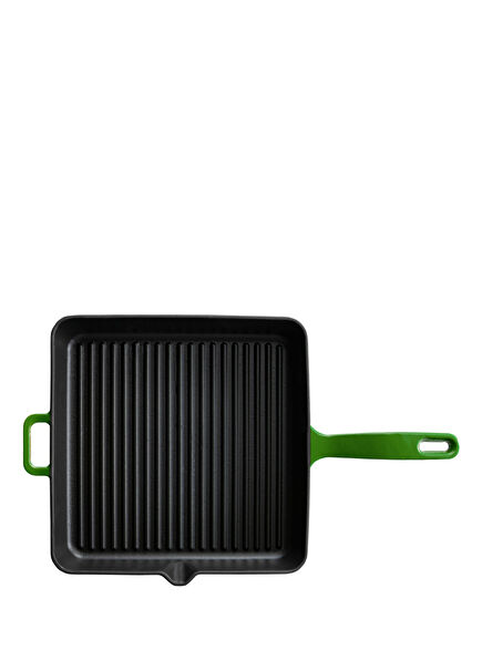 Kitchenware Foret Green Square Cast Iron Pan 30 cm