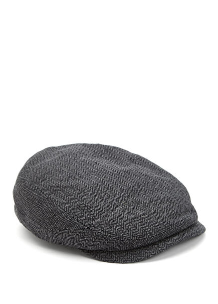 Antrasit Erkek İpek Şapka