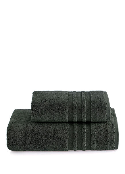 Prestige Haki Pamuklu 2'li Banyo Havlusu Seti