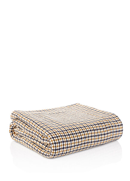 Throw Crowfoot Cappucino Color Single Blanket