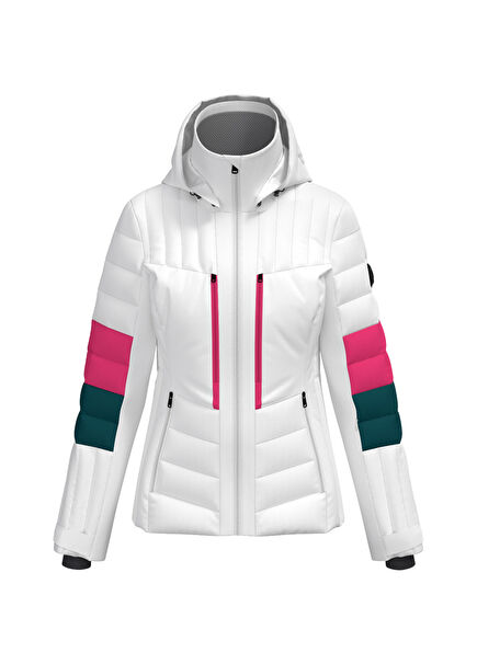 Clairice Colorful Hooded Women's Ski Jacket