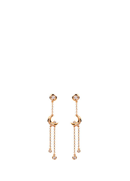 Moonlight Pırlantalı Kadın Altın Küpe