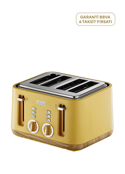 Gem Natural Sarı Dört Dilim Ekmek Kızartma Makinesi