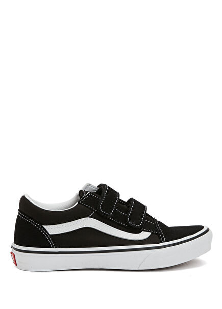 Jn Old Skool V Black Kids Leather Sneaker