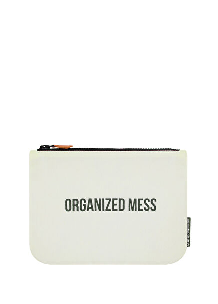 Ecru Organizer Travel Bag with Zipper