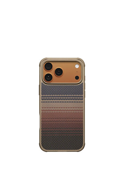 Tactile Woven Aramid Pro Guard iPhone 17 Pro Max Sunset Moonrise Magsafe Uyumlu Telefon Kılıfı