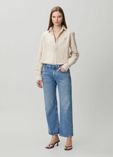 Faye Vintage Straight Blue Jeans