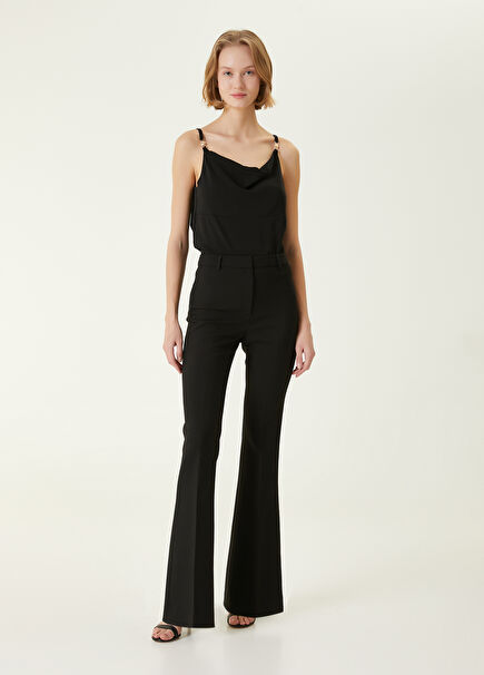 Black Flare Evening Trousers