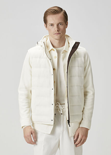 Off-White Hooded Wool Vest