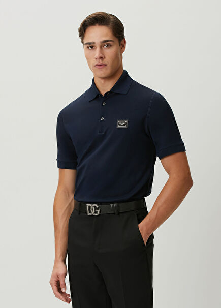 Lacivert Polo Yaka T-shirt