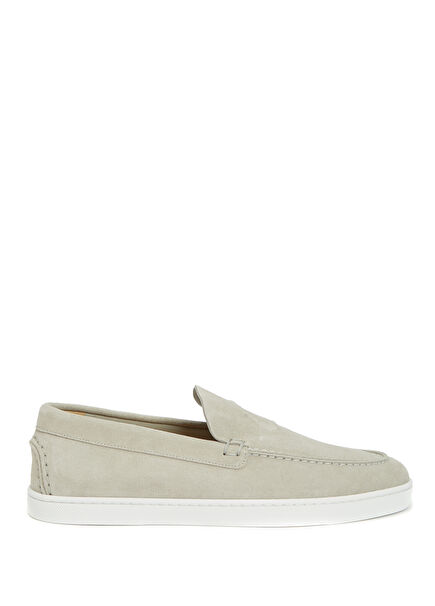 Krem Erkek Deri Loafer
