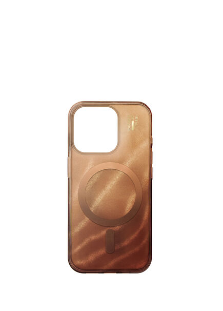 Glitter Glow Iphone 16 Pro Magsafe Compatible Mocha Mousse Phone Case