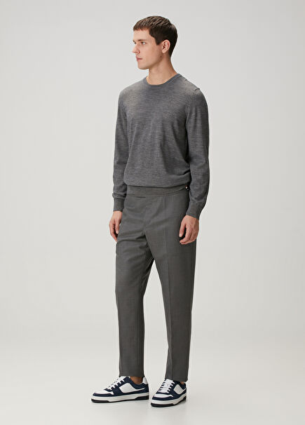 Grey Wool Trousers