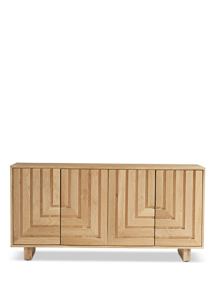 Normandy Brown Wood Console