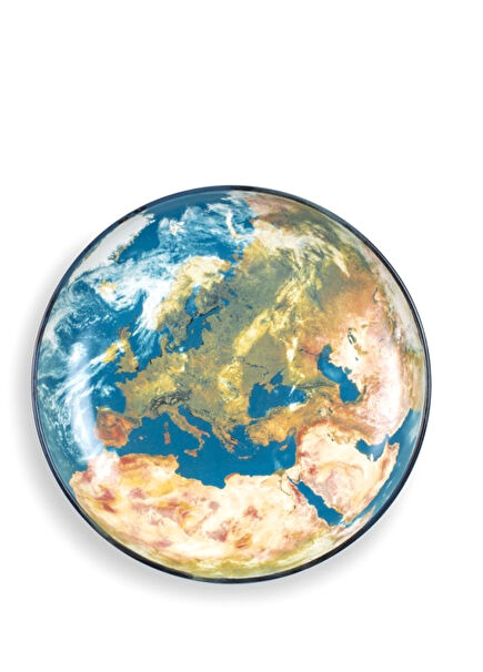 Cosmic Dinner Earth Europe Porcelain Tray