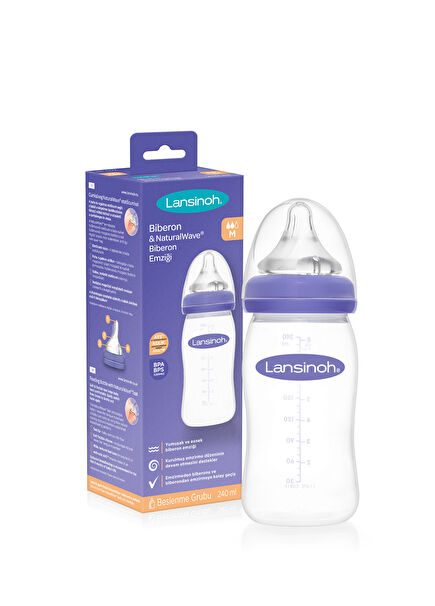 & NaturalWave® 3 Months+ Bottle Teat Pp Bottle 240 ml