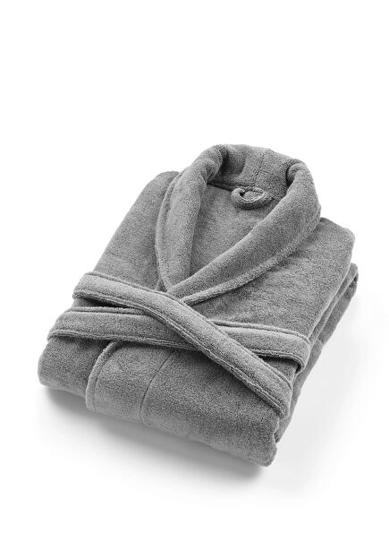 Chicago Fibrosoft ® Dark Gray Cotton Unisex Bathrobe