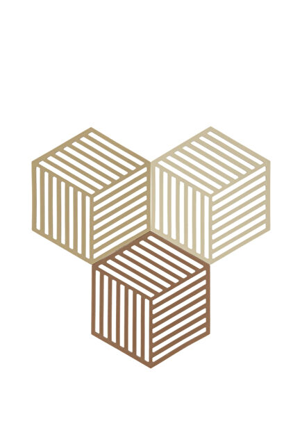 Altıgen Renkli Silikon 3'lü Nihale Seti