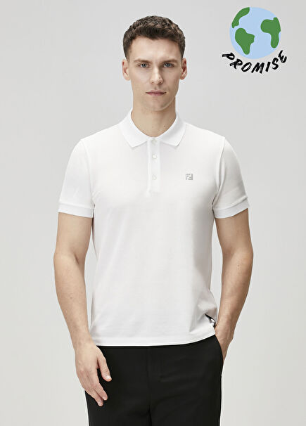 Beyaz Polo Yaka T-shirt