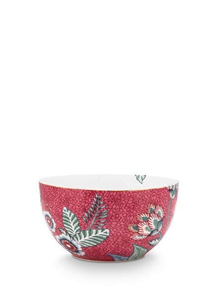 Flower Festival Kırmızı 12 cm Porselen Kase