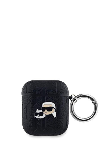 Monogram Siyah Apple Airpods 2. Nesil Uyumlu Kılıf