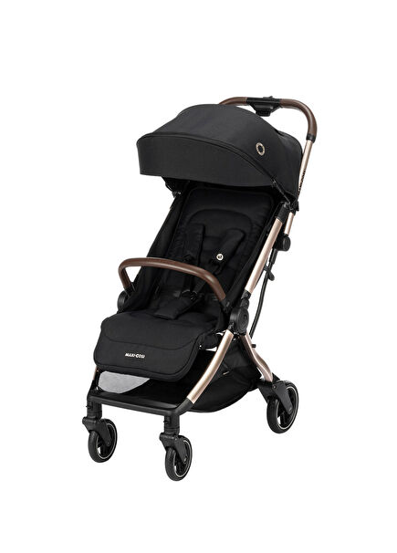 Eva 3 Automatic Folding Essesntial Black Champagne Stroller