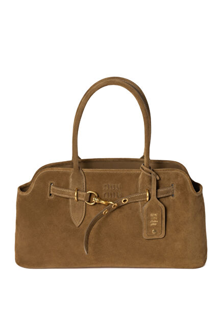 Aventure Green Suede Women's Handbag