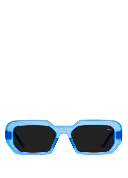 Crystal Blue Acetate Unisex Sunglasses