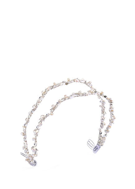 Liana Headband Gümüş Kadın Saç Aksesuarı