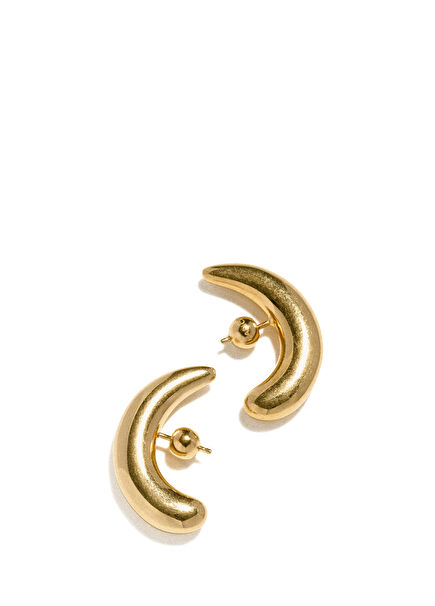 Gold Kadın Altın Kaplama Küpe