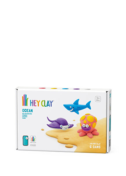 Ocean Shark Octopus and Ray 6-Pack Air-Dry Clay