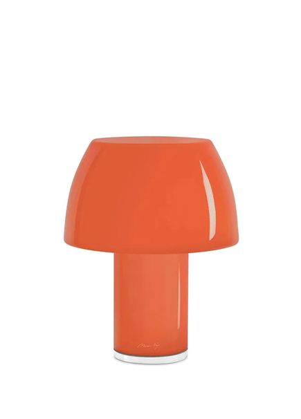 Lorosae Orange Glass Led Table Lamp